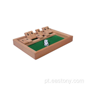 Mais vendidos Mini jogo de madeira Shut The Box